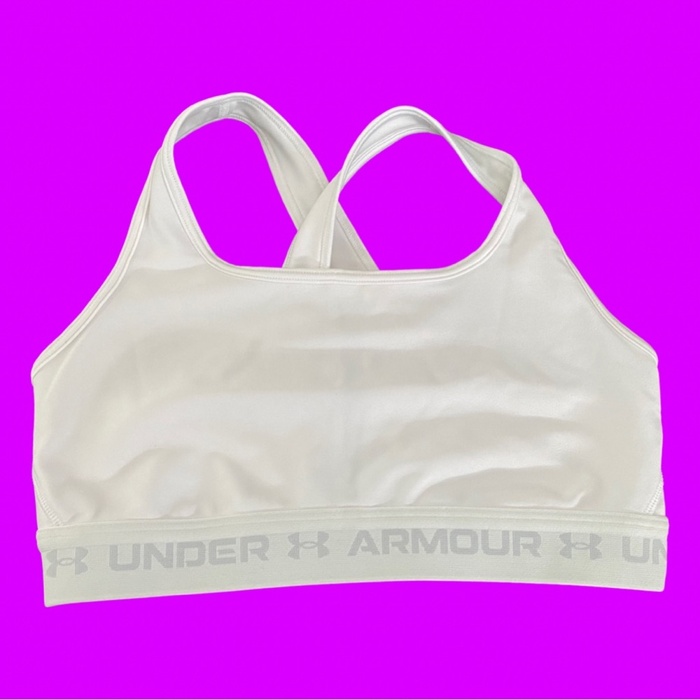 #UnderArmour Compression Bra - White - Medium